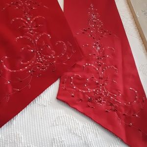 David's bridal red patriotic or Christmas sash